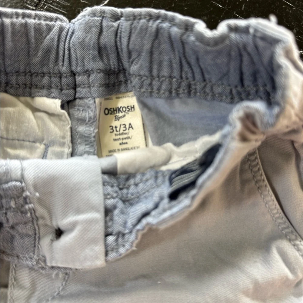 3T OshKosh B'gosh Light Gray Elastic Waist Shorts